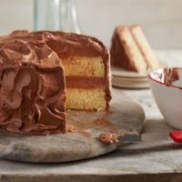 Yellow Butter Cake with Chocolate Buttercream - Gold Medal Flour_image