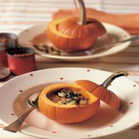 Pumpkin Soup with Wild Rice and Apples image