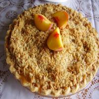 Peach Pie With Coconut Streusel_image