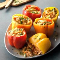 Slow-Cooker Chicken Enchilada Stuffed Peppers image