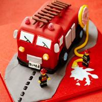 Fire engine cake image