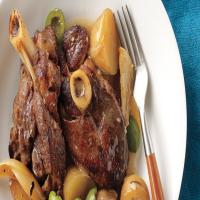 Slow-Cooker Lamb with Olives and Potatoes image