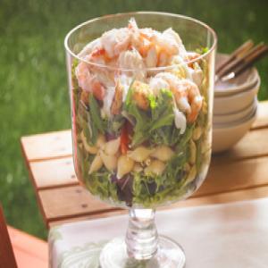 Layered Caesar Shrimp Pasta Salad Recipe - (4.4/5) image