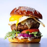 Gruyere and Egg Burgers image