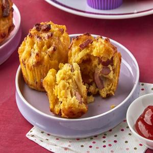 Mac & Cheese Corn Dog Muffins image