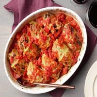 Stuffed Cabbage with Tomato Sauce image