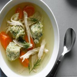 Spring Chicken Soup with Matzoh Balls_image