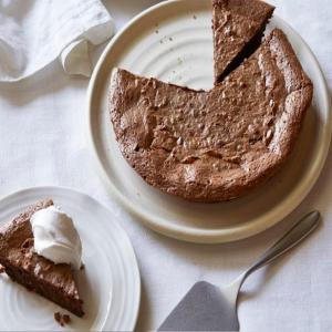 Hazelnut and Chocolate Pie with Vanilla Whipped Cream_image