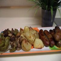 Roasted Italian Sausage, Peppers, and Potatoes image