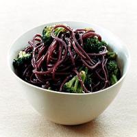 Red-Wine Spaghetti with Broccoli image