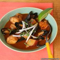 Rick Bayless's Red Chile Seafood Soup_image