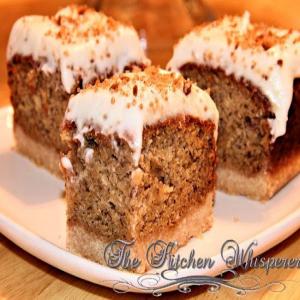 Banana Rum Bars with Brown Butter Rum Crème Frosting_image
