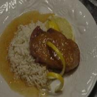 Pork Chops in Peach and Ginger Sauce image