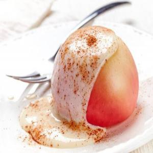 BAKED APPLES WITH CASHEW CREAM SAUCE image