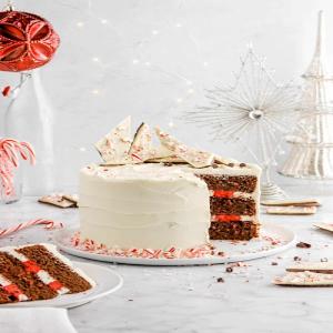 Dark Chocolate Peppermint Layer Cake with White Chocolate Peppermint Frosting_image