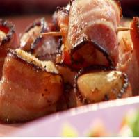 Balsamic Soaked Bacon Wrapped Scallops image