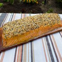 Planked Everything Bagel Spiced Salmon_image