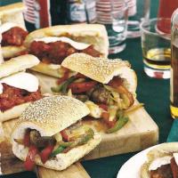 sausage, pepper, and onion heroes_image