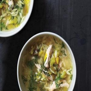 Lemony Chicken and Orzo Soup_image