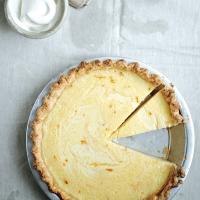 Lemon Buttermilk Pie with Saffron image