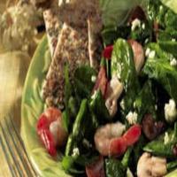 Spinach-Shrimp Salad with Hot Bacon Dressing_image