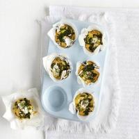 Mini spinach & cottage cheese frittatas image