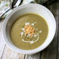 Cream of Thyme Asparagus Soup image