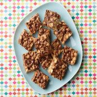 Peanut Butter, Chocolate and Pretzel Cereal Treats image