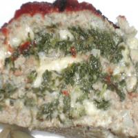 Cheese & Spinach Stuffed Meatloaf image