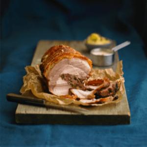 Apple & Calvados stuffed Roast Pork with Crackling_image