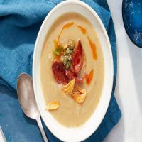 Roasted-Parsnip Soup with Chorizo image