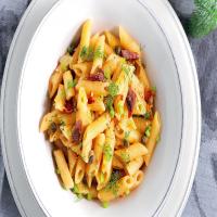 Mezze Penne With Lemon, Mustard, and Anchovies_image