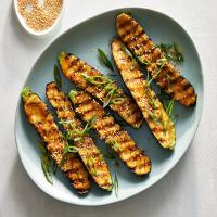Grilled Zucchini With Miso Glaze_image