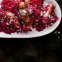 Bratwurst and Red Cabbage image