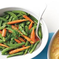 Buttered Snap Peas and Carrots_image