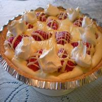 White Chocolate Strawberry Pie image