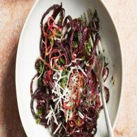 Beet Noodles with Parsley Pesto and Parmesan image