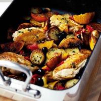 All-in-one chicken traybake image