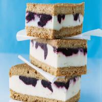Lemon Ice Cream Sandwiches with Blueberry Swirl image