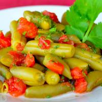 Hot and Spicy Green Beans with Tomato image