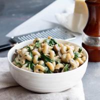 One Pot Mushroom, Artichoke, Spinach Pasta_image