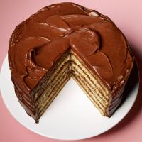 Yellow Layer Cake with Chocolate-Sour Cream Frosting_image