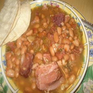 Mexican Charro Pinto Beans, Frijoles Charros Pintos_image