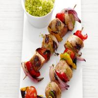 Sausage-and-Pepper Skewers image