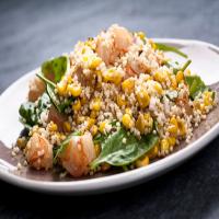 Millet With Corn, Mango and Shrimp image