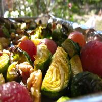 Roasted Brussels Sprouts With Grapes and Walnuts image
