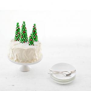 Peppermint Layer Cake with M&M'S Trees image