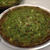 Crustless Spinach & Bacon Quiche image