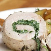 Spinach And Cheese Pork Roll Recipe by Tasty_image