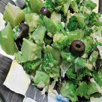Broccoli With Black Olives and Parmesan image